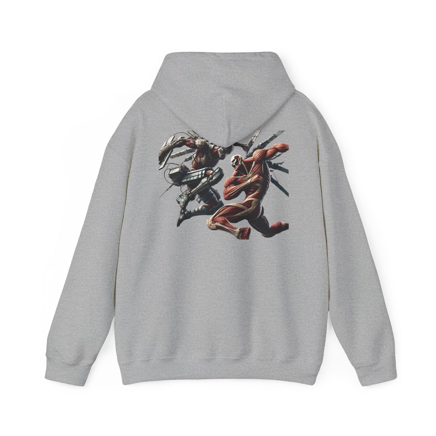 Anime Attack Titan vs Colossal Titan Hoodie Sweatshirt