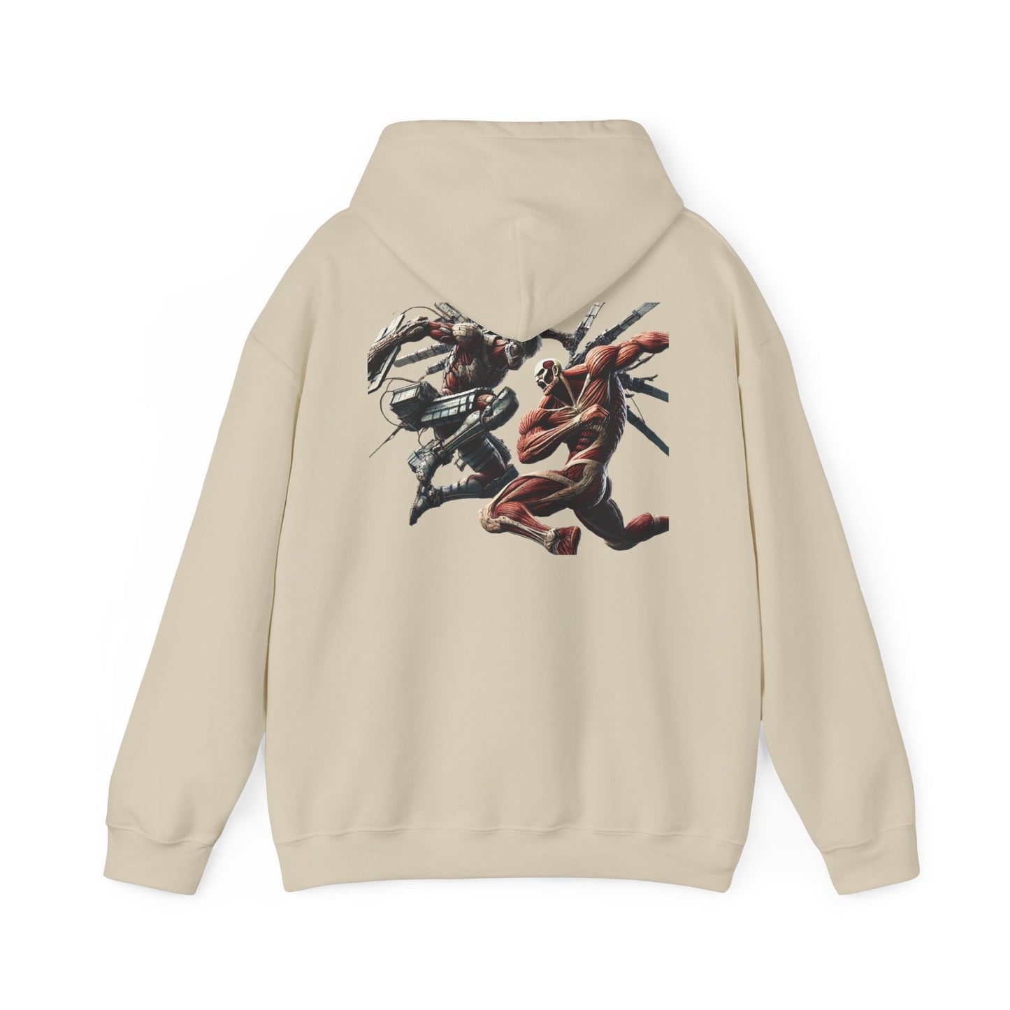 Anime Attack Titan vs Colossal Titan Hoodie Sweatshirt